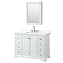 Deborah 48" Free Standing Single Basin Vanity Set with Cabinet, Quartz Vanity Top, and Medicine Cabinet - image 9