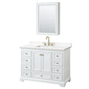Deborah 48" Free Standing Single Basin Vanity Set with Cabinet, Quartz Vanity Top, and Medicine Cabinet - image 11