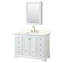 Deborah 48" Free Standing Single Basin Vanity Set with Cabinet, Quartz Vanity Top, and Medicine Cabinet - image 12