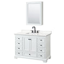 Deborah 48" Free Standing Single Basin Vanity Set with Cabinet, Quartz Vanity Top, and Medicine Cabinet - image 13
