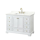 Deborah 48" Free Standing Single Basin Vanity Set with Cabinet and Quartz Vanity Top - image 11