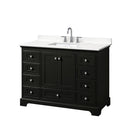 Deborah 48" Free Standing Single Basin Vanity Set with Cabinet and Quartz Vanity Top - image 18
