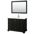 Deborah 48" Free Standing Single Basin Vanity Set with Cultured Marble Vanity Top and Framed Mirror - image 18