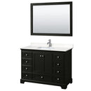 Deborah 48" Free Standing Single Basin Vanity Set with Cultured Marble Vanity Top and Framed Mirror - image 19