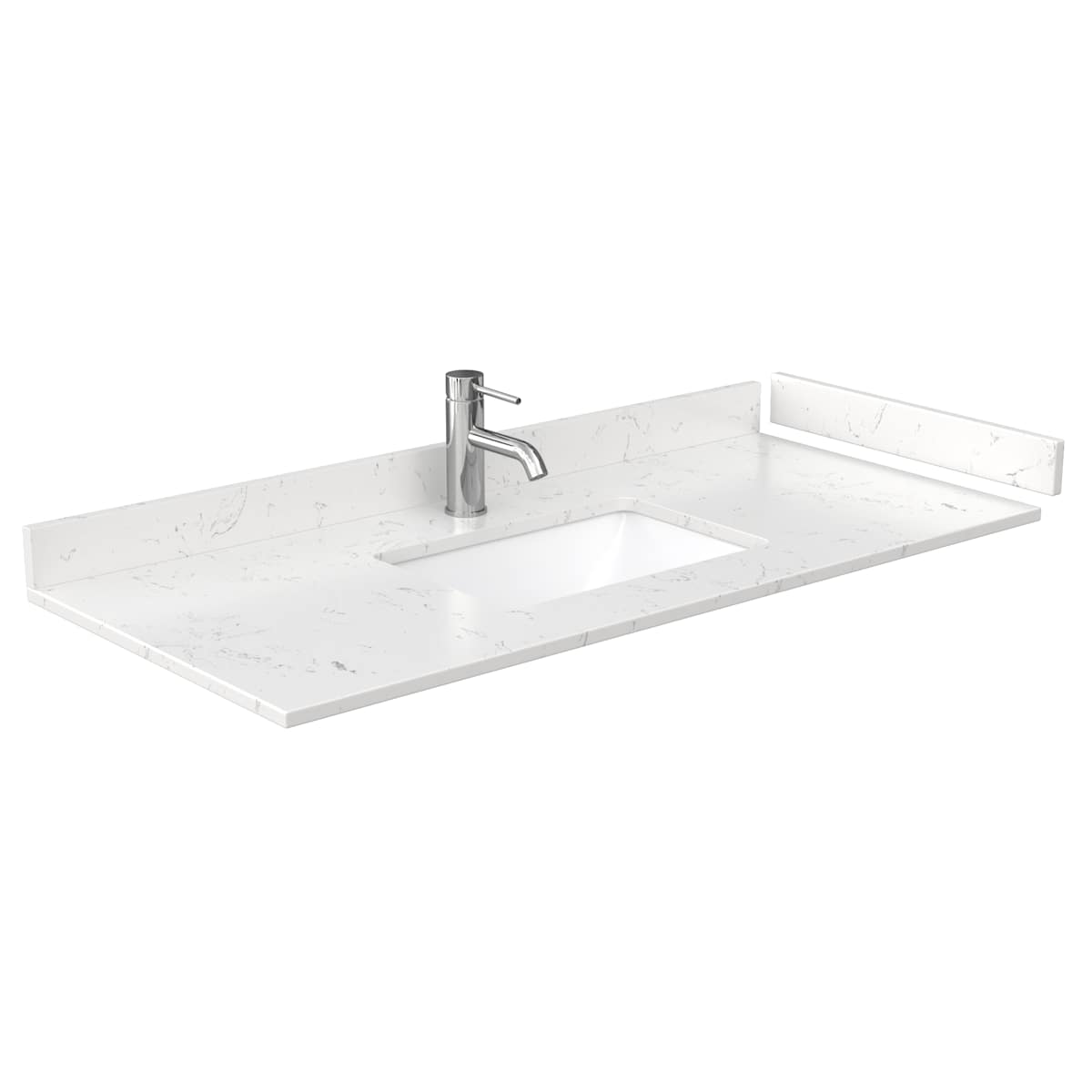 Deborah 48" Free Standing Single Basin Vanity Set with Cultured Marble Vanity Top and Framed Mirror - image 4