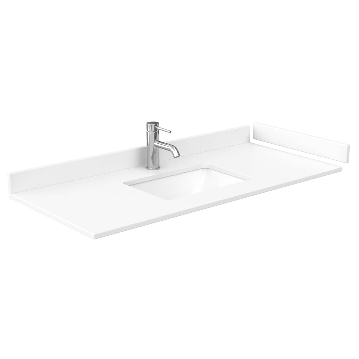 Deborah 48" Free Standing Single Basin Vanity Set with Cultured Marble Vanity Top and Framed Mirror - image 9