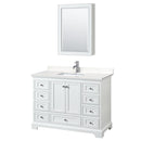 Deborah 48" Free Standing Single Basin Vanity Set with Cultured Marble Vanity Top and Framed Mirror - image 11