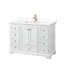 Deborah 48" Free Standing Single Basin Vanity Set with Cultured Marble Vanity Top - image 11