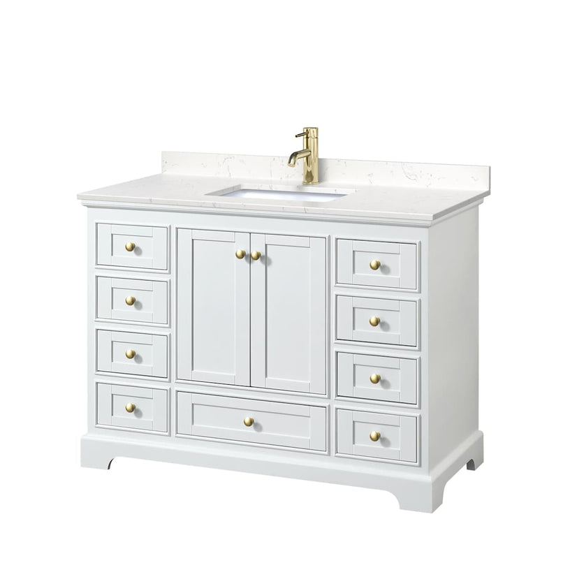 Deborah 48" Free Standing Single Basin Vanity Set with Cultured Marble Vanity Top - image 12