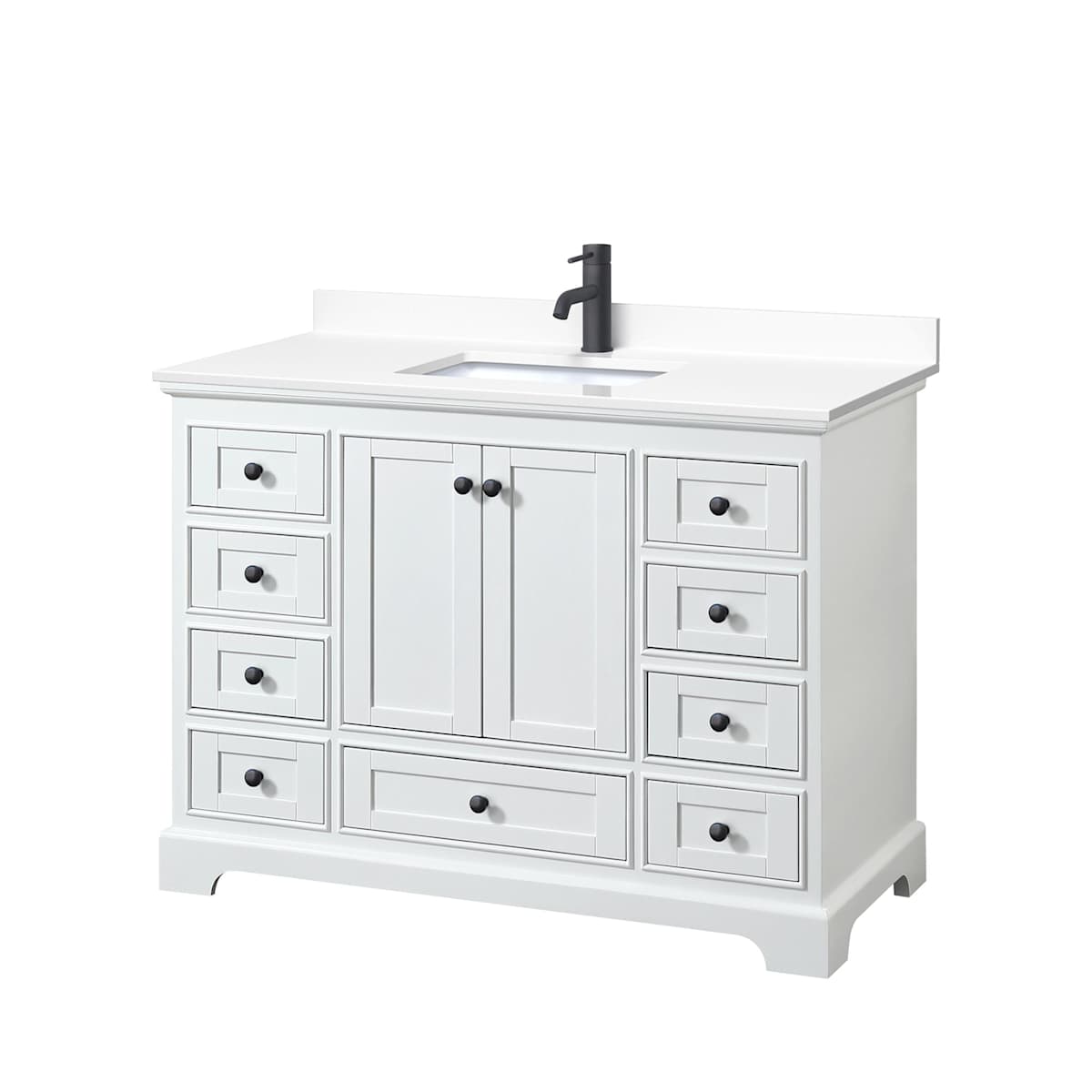 Deborah 48" Free Standing Single Basin Vanity Set with Cultured Marble Vanity Top - image 13