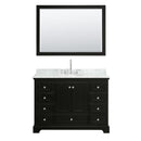 Deborah 48" Free Standing Single Vanity Set with Wood Cabinet, Marble Vanity Top, and Framed Mirror - image 12