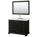 Deborah 48" Free Standing Single Vanity Set with Wood Cabinet, Marble Vanity Top, and Framed Mirror - image 13