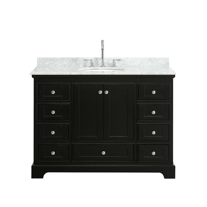 Deborah 48" Free Standing Single Vanity Set with Wood Cabinet and Marble Vanity Top - image 11