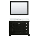 Deborah 48" Free Standing Single Vanity Set with Wood Cabinet, Marble Vanity Top, and Framed Mirror - image 20