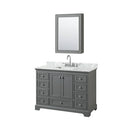 Deborah 48" Free Standing Single Vanity Set with Wood Cabinet, Marble Vanity Top, and Medicine Cabinet - image 12