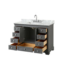 Deborah 48" Free Standing Single Vanity Set with Wood Cabinet and Marble Vanity Top - image 10
