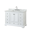 Deborah 48" Free Standing Single Vanity Set with Wood Cabinet and Marble Vanity Top - image 11