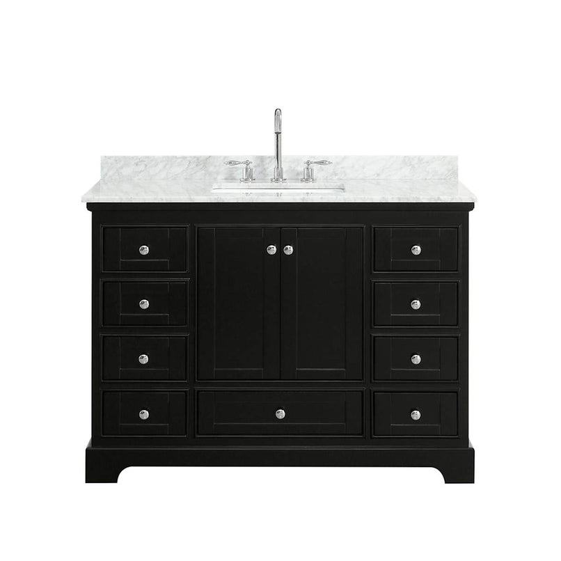 Deborah 48" Free Standing Single Vanity Set with Wood Cabinet and Marble Vanity Top - image 15