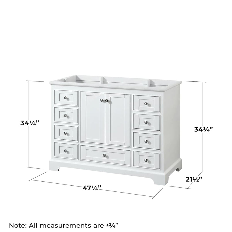 Deborah 47-1/4" Free Standing Single Wood Vanity Cabinet Only - Less Vanity Top - image 7