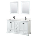Deborah 60" Free Standing Double Basin Vanity Set with Cabinet, Quartz Vanity Top, and Framed Mirror - image 17