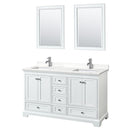 Deborah 60" Free Standing Double Basin Vanity Set with Cabinet, Quartz Vanity Top, and Framed Mirror - image 21