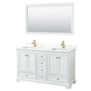 Deborah 60" Free Standing Double Basin Vanity Set with Cabinet, Quartz Vanity Top, and Framed Mirror - image 18
