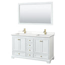Deborah 60" Free Standing Double Basin Vanity Set with Cabinet, Quartz Vanity Top, and Framed Mirror - image 19