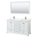 Deborah 60" Free Standing Double Basin Vanity Set with Cabinet, Quartz Vanity Top, and Framed Mirror - image 20