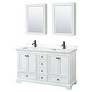 Deborah 60" Free Standing Double Basin Vanity Set with Cabinet, Quartz Vanity Top, and Medicine Cabinet - image 17