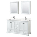 Deborah 60" Free Standing Double Basin Vanity Set with Cabinet, Quartz Vanity Top, and Medicine Cabinet - image 21