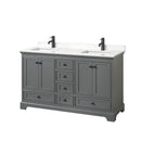 Deborah 60" Free Standing Double Basin Vanity Set with Cabinet and Quartz Vanity Top - image 10