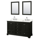Deborah 60" Free Standing Double Basin Vanity Set with Cabinet, Quartz Vanity Top, and Framed Mirror - image 2