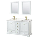 Deborah 60" Free Standing Double Basin Vanity Set with Cabinet, Quartz Vanity Top, and Framed Mirror - image 19