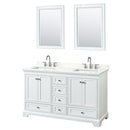 Deborah 60" Free Standing Double Basin Vanity Set with Cabinet, Quartz Vanity Top, and Framed Mirror - image 20