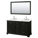 Deborah 60" Free Standing Double Basin Vanity Set with Cabinet, Quartz Vanity Top, and Framed Mirror - image 2