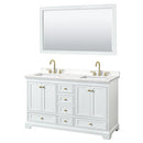 Deborah 60" Free Standing Double Basin Vanity Set with Cabinet, Quartz Vanity Top, and Framed Mirror - image 19