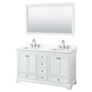 Deborah 60" Free Standing Double Basin Vanity Set with Cabinet, Quartz Vanity Top, and Framed Mirror - image 20