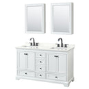 Deborah 60" Free Standing Double Basin Vanity Set with Cabinet, Quartz Vanity Top, and Medicine Cabinet - image 15