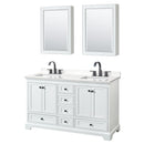 Deborah 60" Free Standing Double Basin Vanity Set with Cabinet, Quartz Vanity Top, and Medicine Cabinet - image 17