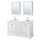 Deborah 60" Free Standing Double Basin Vanity Set with Cabinet, Quartz Vanity Top, and Medicine Cabinet - image 19