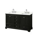 Deborah 60" Free Standing Double Basin Vanity Set with Cabinet and Quartz Vanity Top - image 2