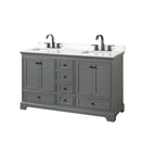Deborah 60" Free Standing Double Basin Vanity Set with Cabinet and Quartz Vanity Top - image 10