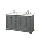 Deborah 60" Free Standing Double Basin Vanity Set with Cabinet and Quartz Vanity Top - image 11