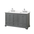 Deborah 60" Free Standing Double Basin Vanity Set with Cabinet and Quartz Vanity Top - image 12