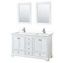 Deborah 60" Free Standing Double Basin Vanity Set with Cultured Marble Vanity Top and Framed Mirror - image 9