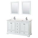 Deborah 60" Free Standing Double Basin Vanity Set with Cultured Marble Vanity Top and Framed Mirror - image 11