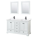 Deborah 60" Free Standing Double Basin Vanity Set with Cultured Marble Vanity Top and Framed Mirror - image 15
