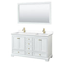 Deborah 60" Free Standing Double Basin Vanity Set with Cultured Marble Vanity Top and Framed Mirror - image 12
