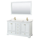 Deborah 60" Free Standing Double Basin Vanity Set with Cultured Marble Vanity Top and Framed Mirror - image 13