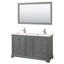 Deborah 60" Free Standing Double Basin Vanity Set with Cultured Marble Vanity Top and Framed Mirror - image 17